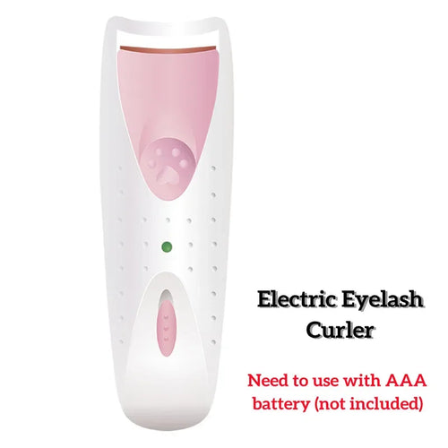 1pc Electric Heated Eyelash Curler with Eyelash Card Makeup Eye Lashes