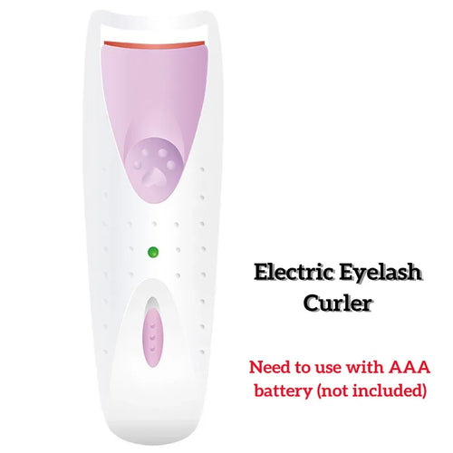 1pc Electric Heated Eyelash Curler with Eyelash Card Makeup Eye Lashes